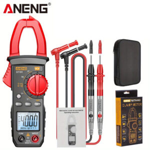 ANENG Digital Clamp Meter – AC Current Multimeter with Data Display, DC/AC Voltage, Amp Tester, Frequency, Capacitance, NCV, and Ohm Measurement