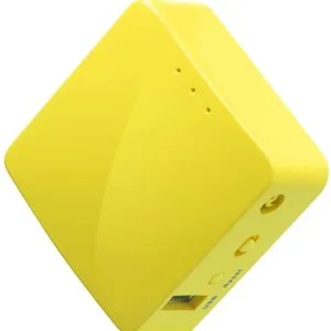 GL.iNet Portable Mini Wireless VPN Router - 4 in 1 - WiFi Router/Access Point/Extender/WDS | OpenWrt | 2 x Ethernet Ports | OpenVPN/Wireguard VPN | USB 2.0 Port | 128MB RAM