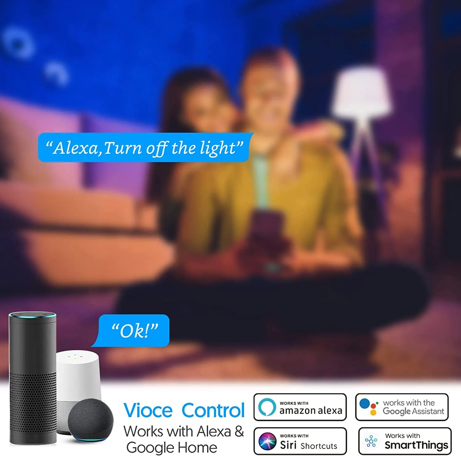 FREECUBE Smart LED RGBCW Candle Bulb - B22, 5W, 4 Pack - Image 2