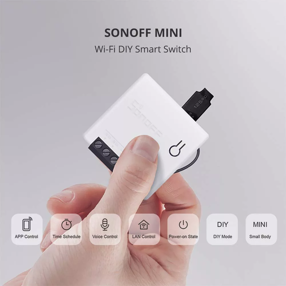 SONOFF Mini R2 10A Smart WiFi Switch with DIY Mode - Smart Home Automation  