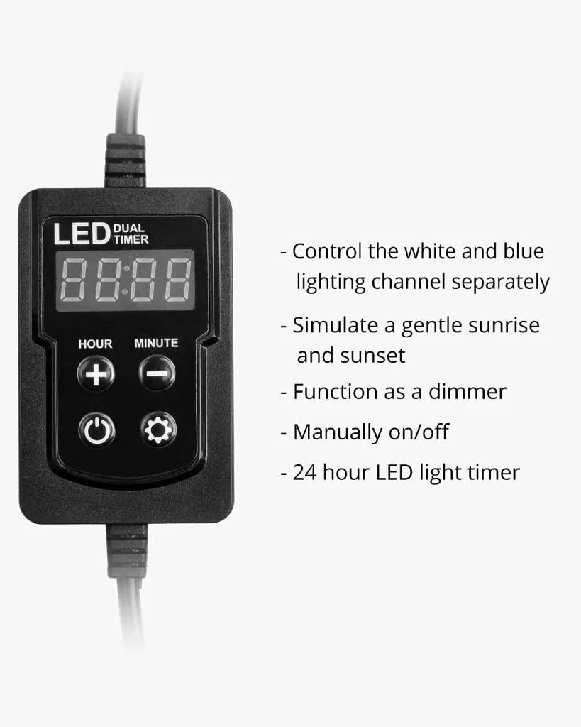 NICREW Dual Channel LED Light Timer Ideal for Aquarium